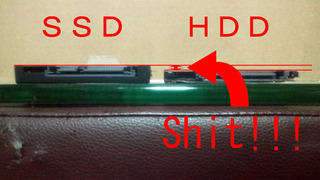oczのSSD「SOLID3」はThinkPad X121eに「普通には」入らない